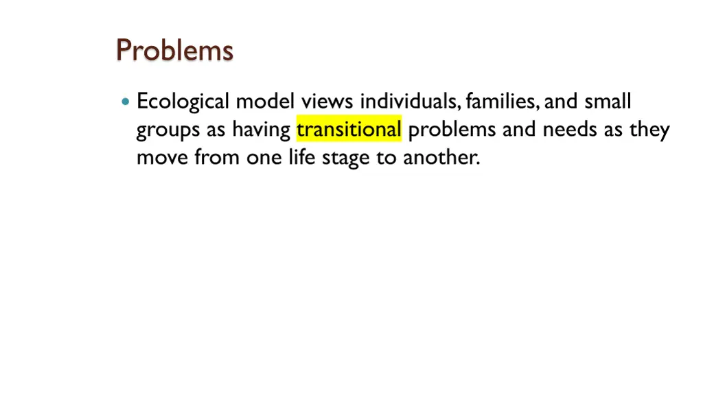 problems