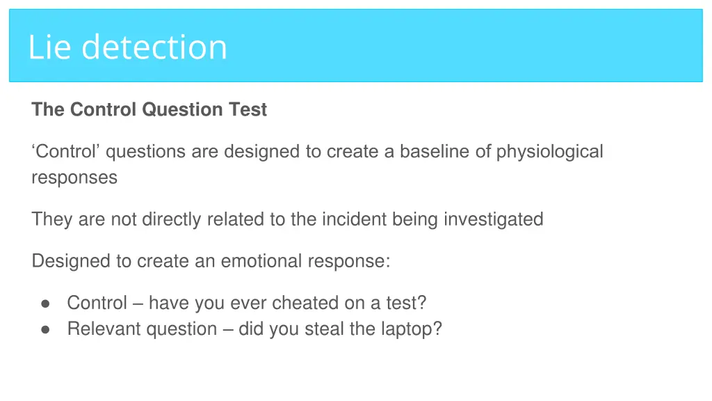 lie detection 1