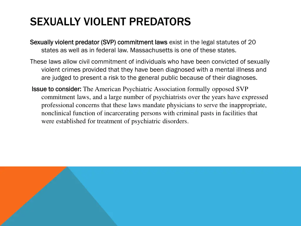 sexually violent predators