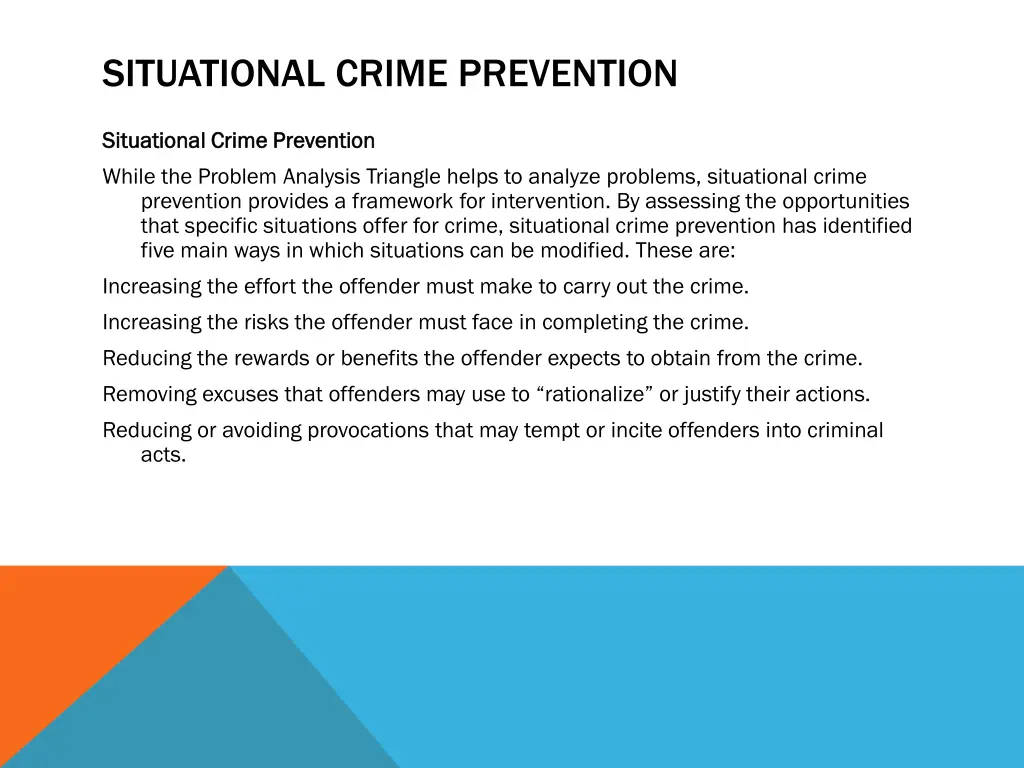 situational crime prevention