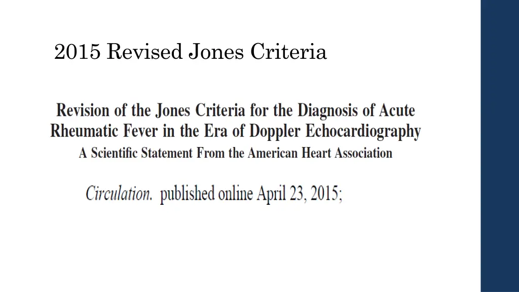 2015 revised jones criteria