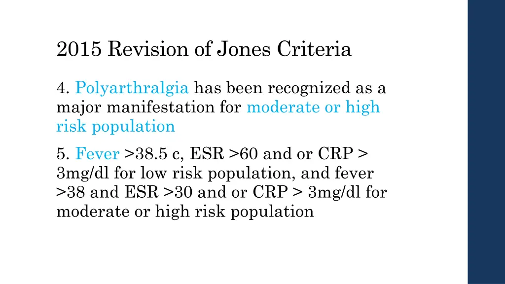 2015 revision of jones criteria 2