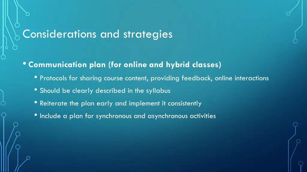 considerations and strategies 2