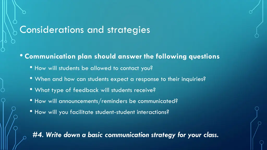 considerations and strategies 3
