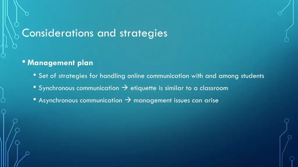 considerations and strategies 4