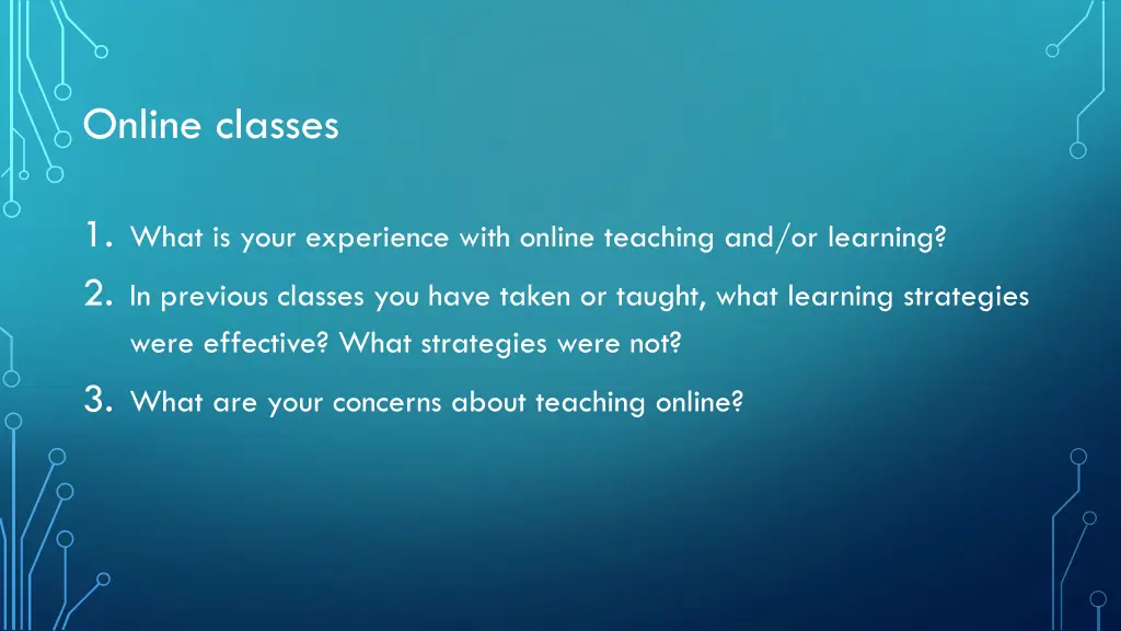 online classes