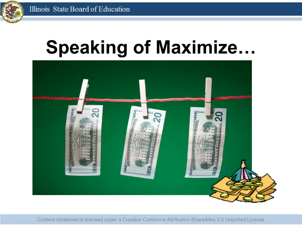 speaking of maximize