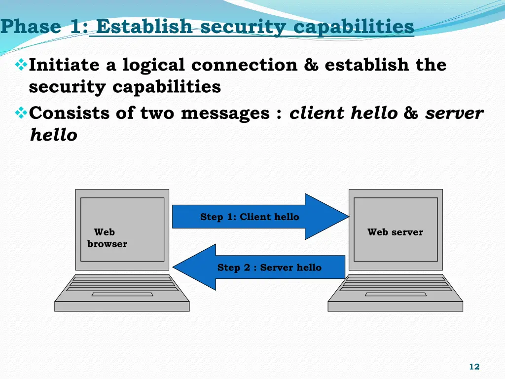 phase 1 establish security capabilities