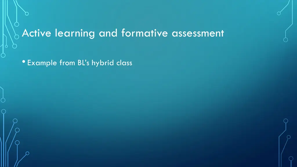 active learning and formative assessment