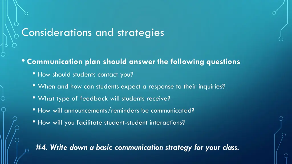 considerations and strategies 3