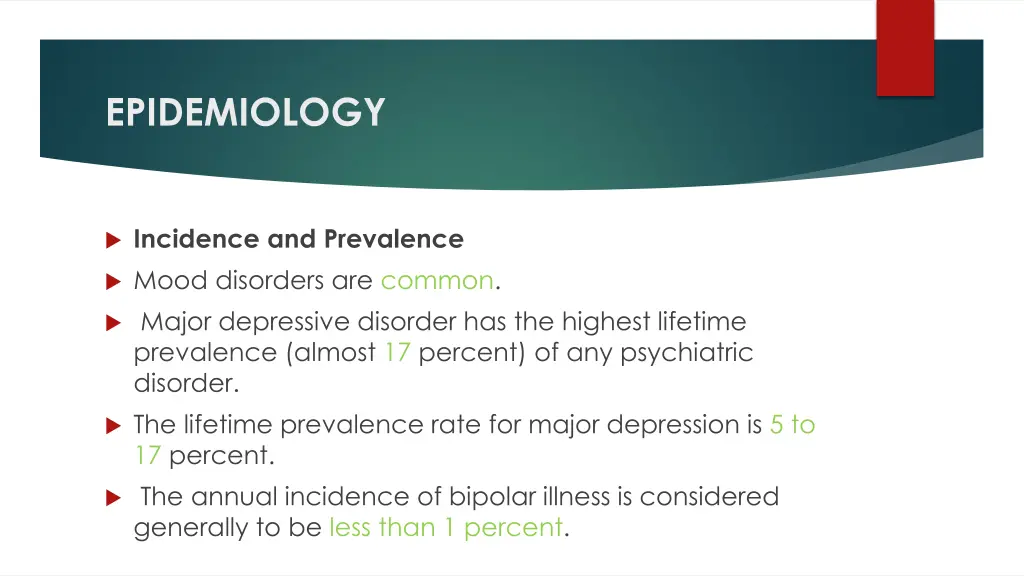 epidemiology