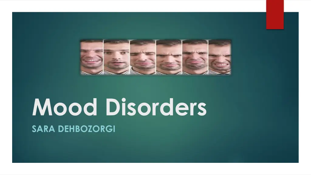 mood disorders sara dehbozorgi