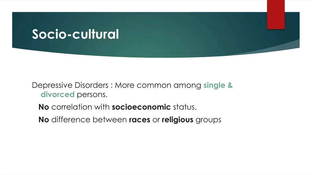 socio cultural