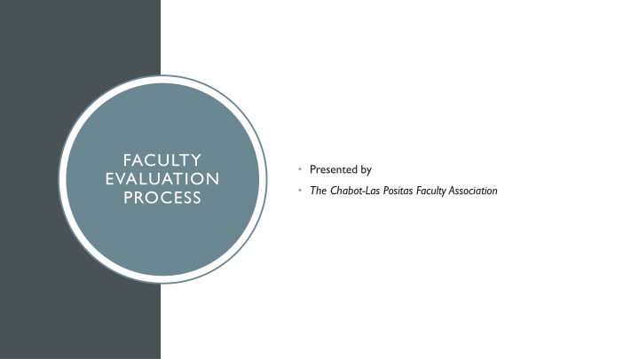 faculty evaluation process