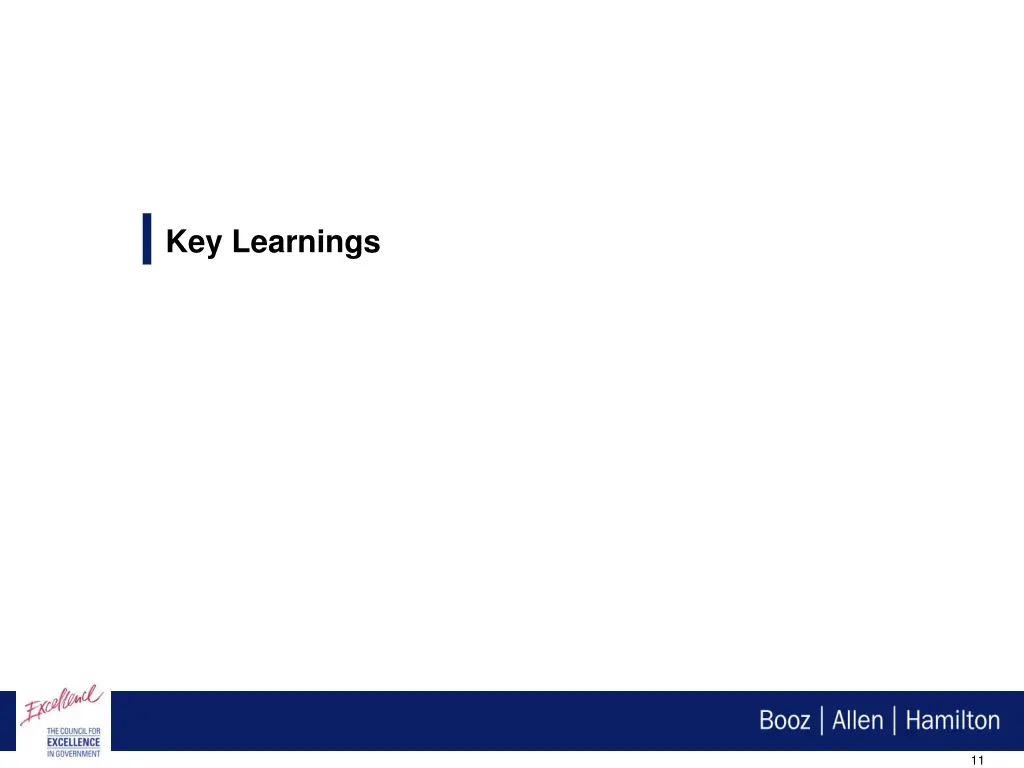 key learnings