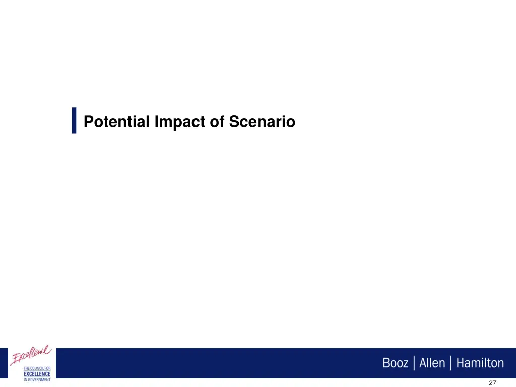 potential impact of scenario
