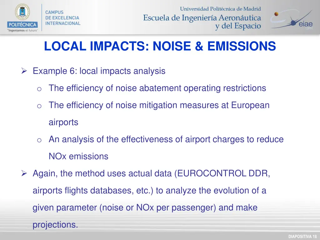 local impacts noise emissions