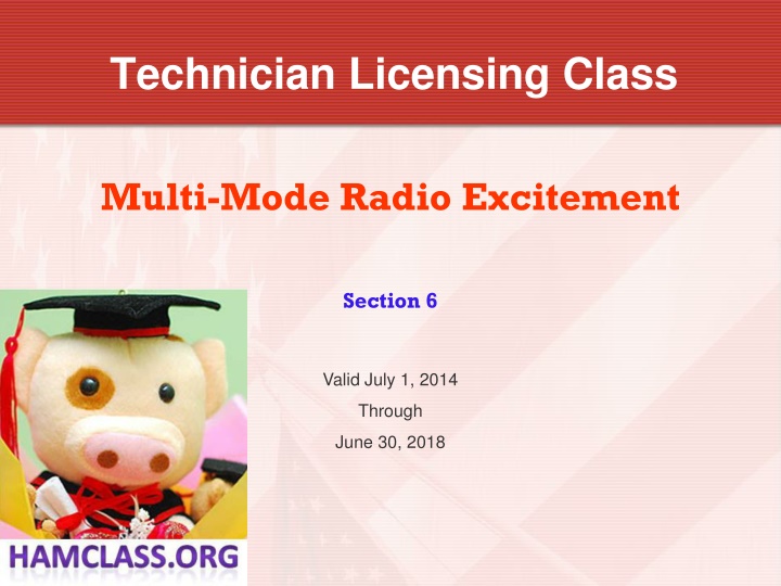 technician licensing class