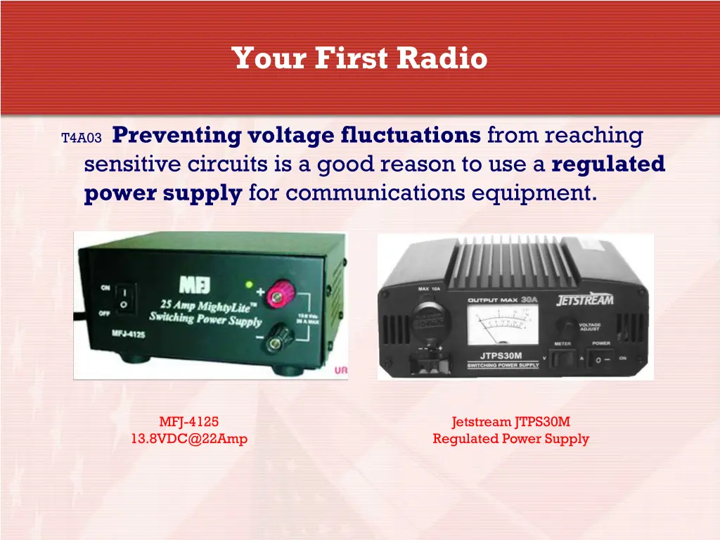 your first radio