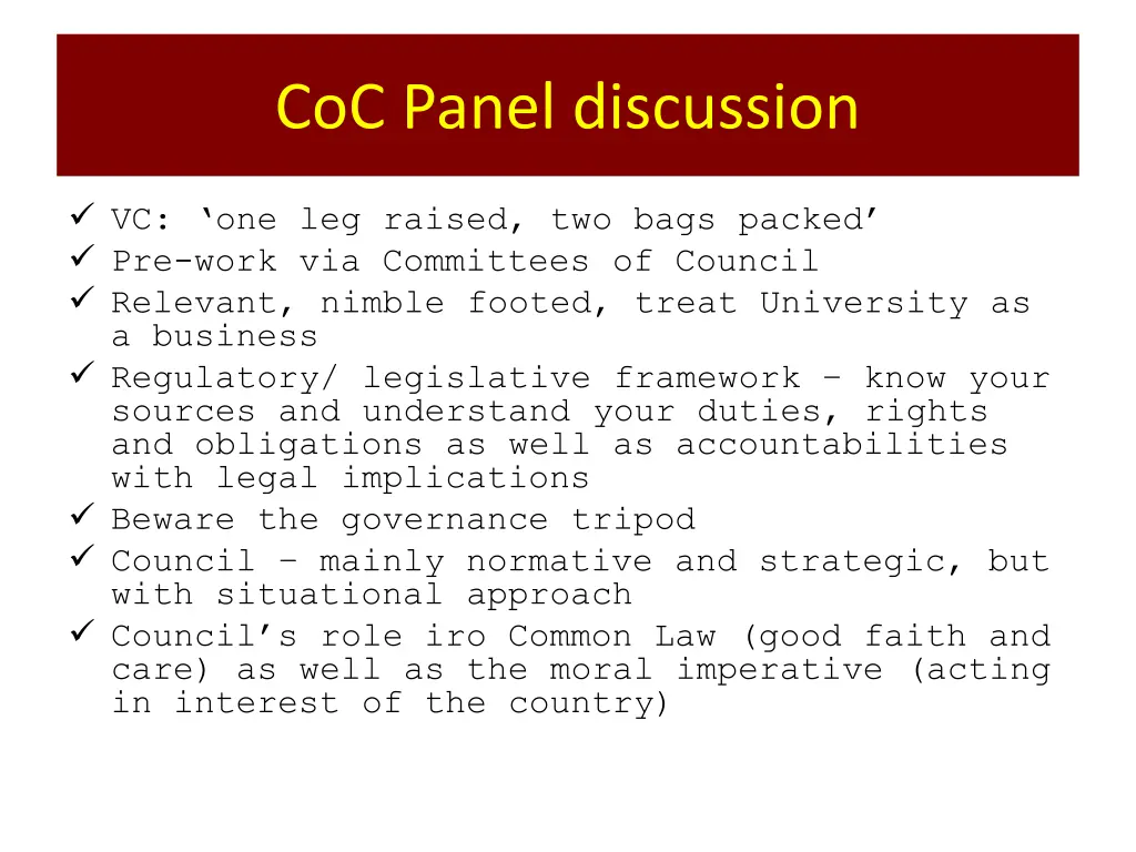 coc panel discussion 1
