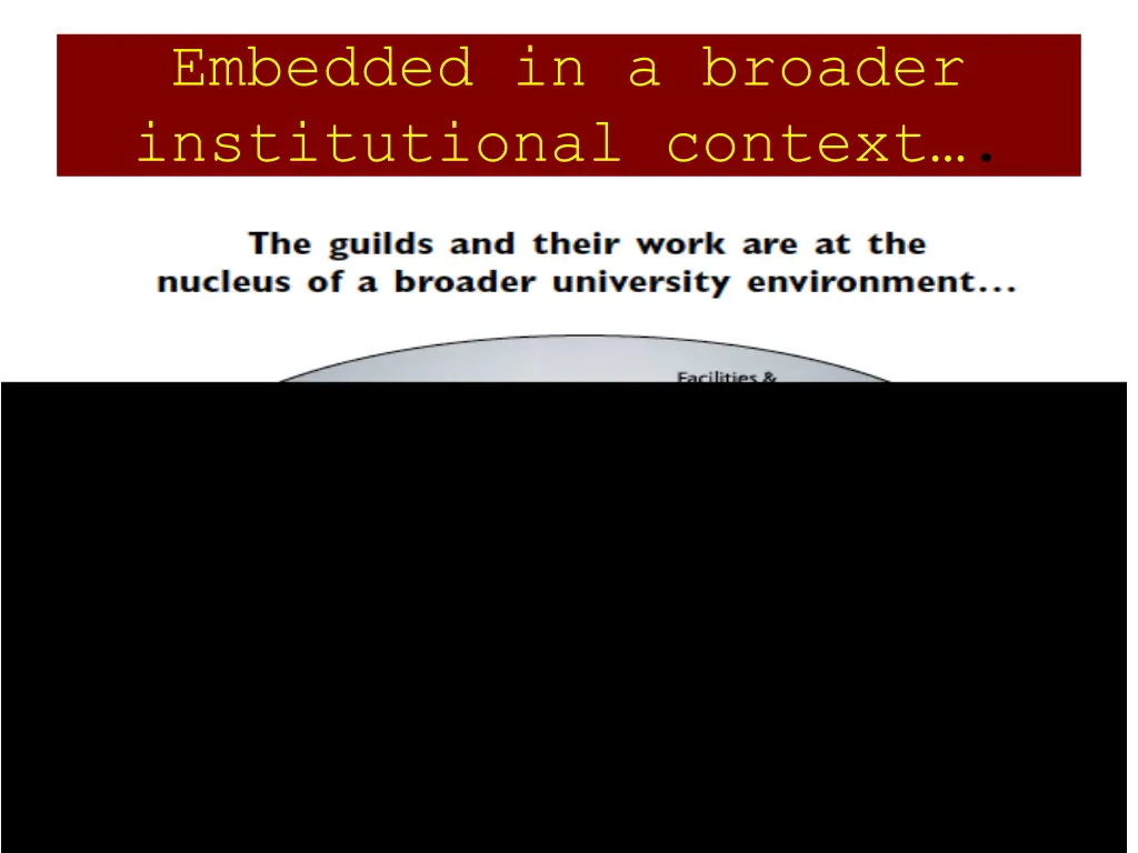 embedded in a broader institutional context