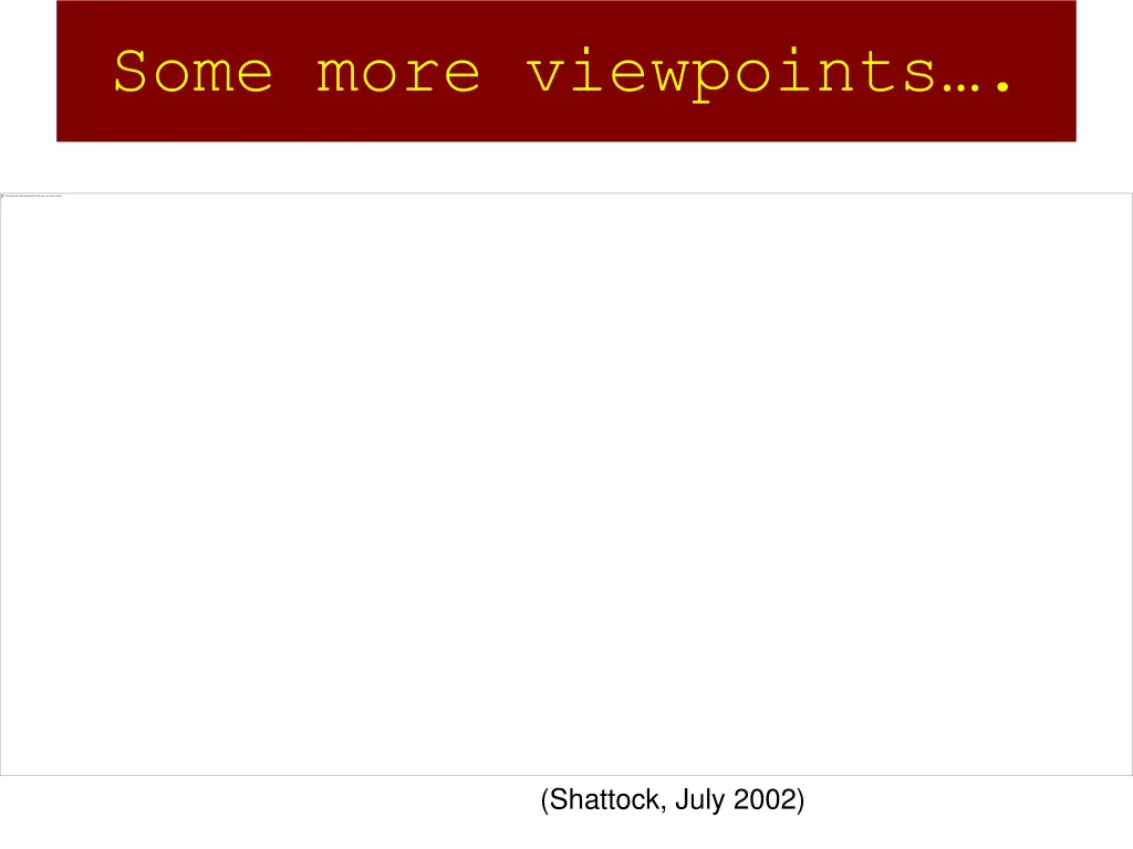 some more viewpoints