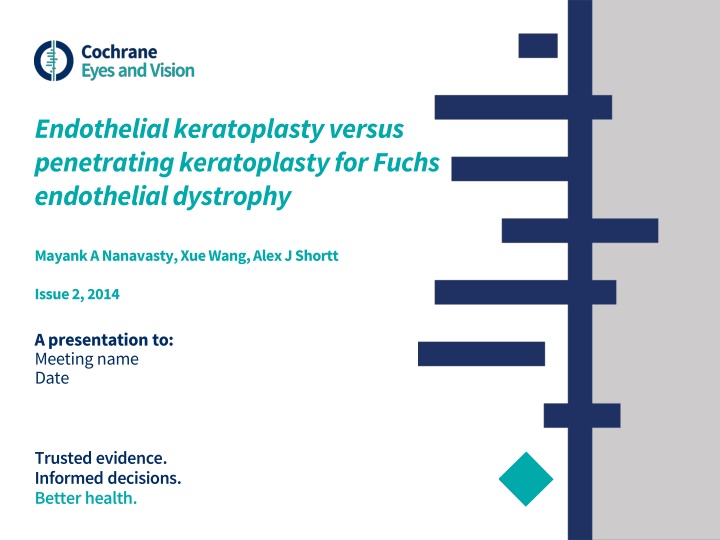 endothelial keratoplastyversus penetrating