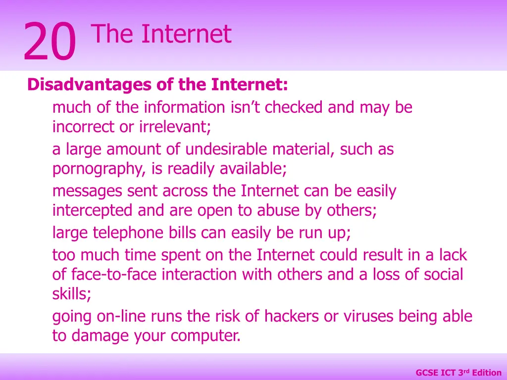 20 disadvantages of the internet much
