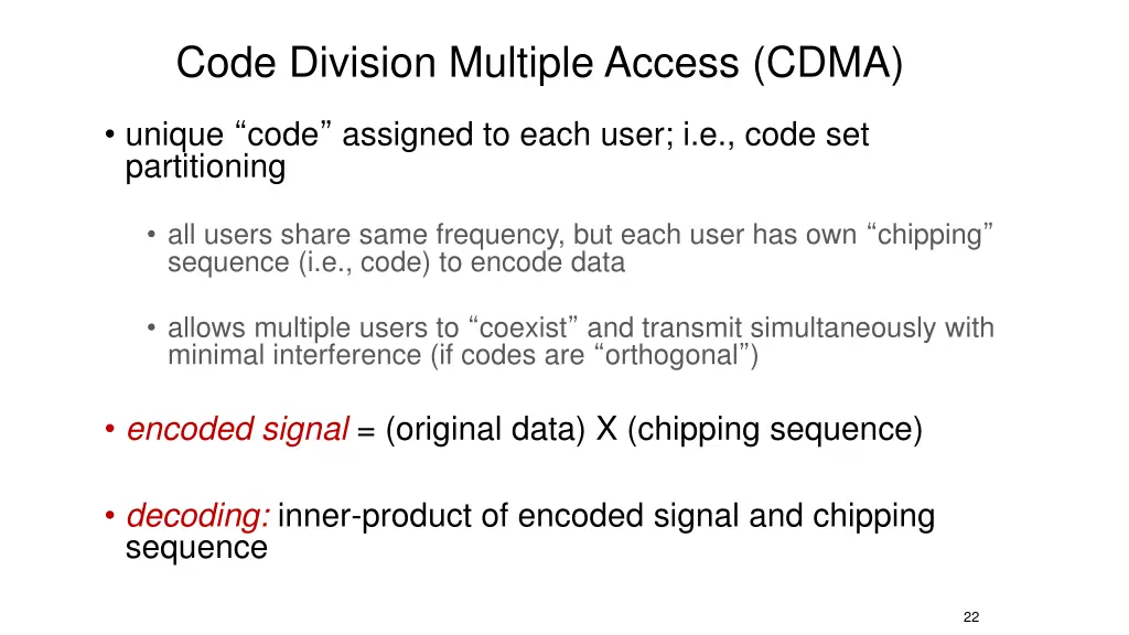 code division multiple access cdma