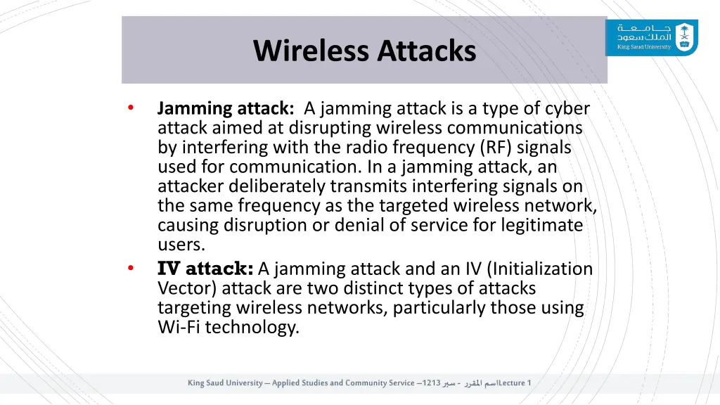wireless attacks 1