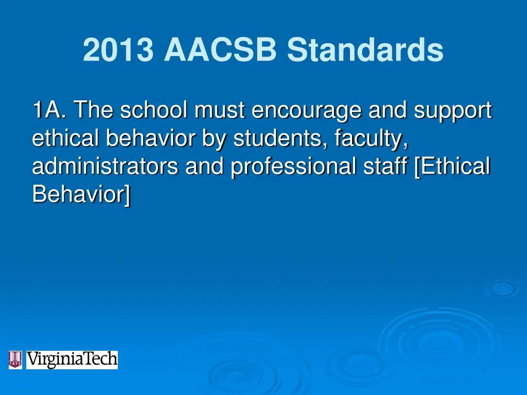 2013 aacsb standards