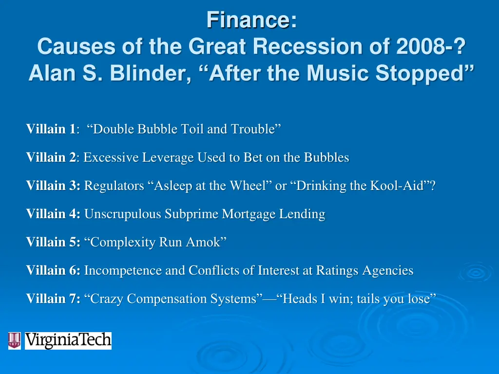 finance