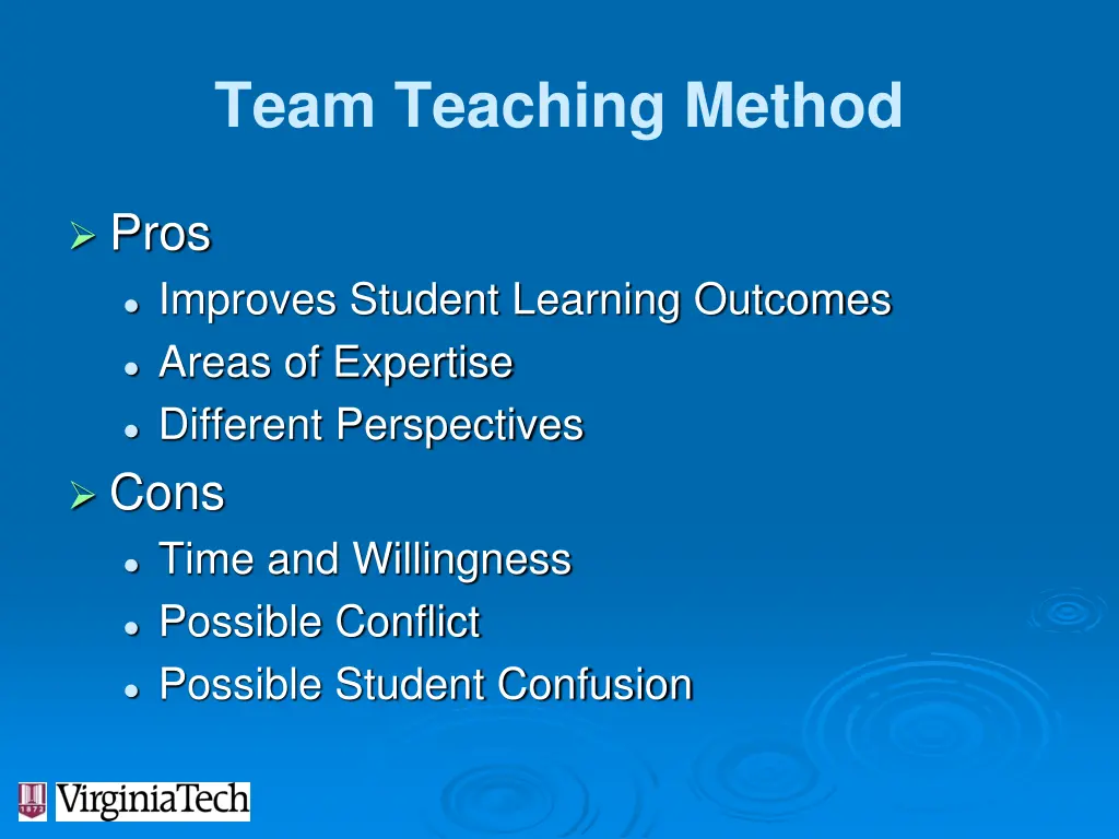 team teaching method