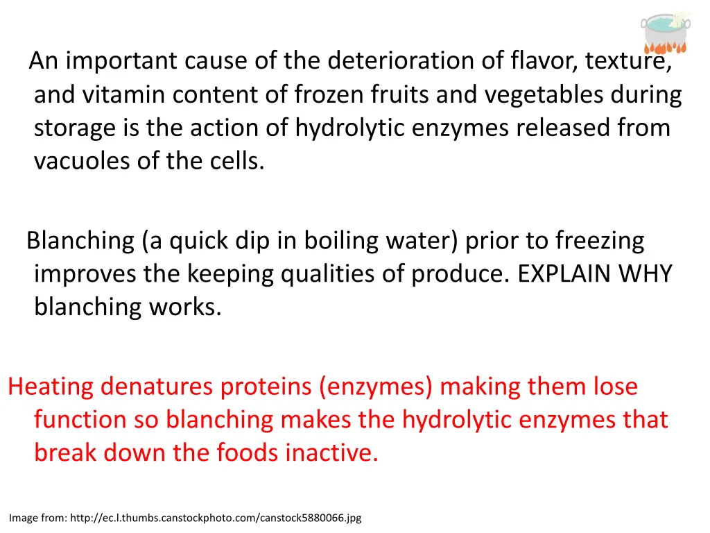 an important cause of the deterioration of flavor 1