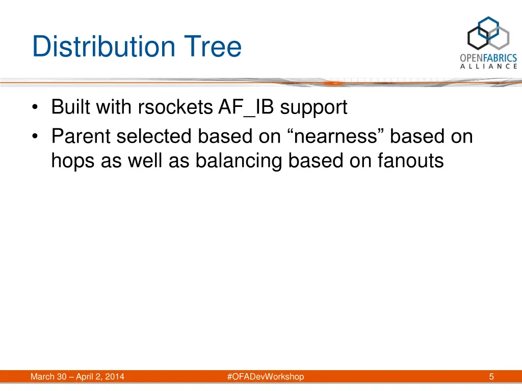 distribution tree