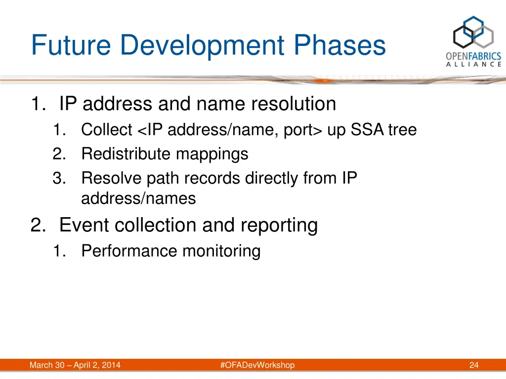 future development phases