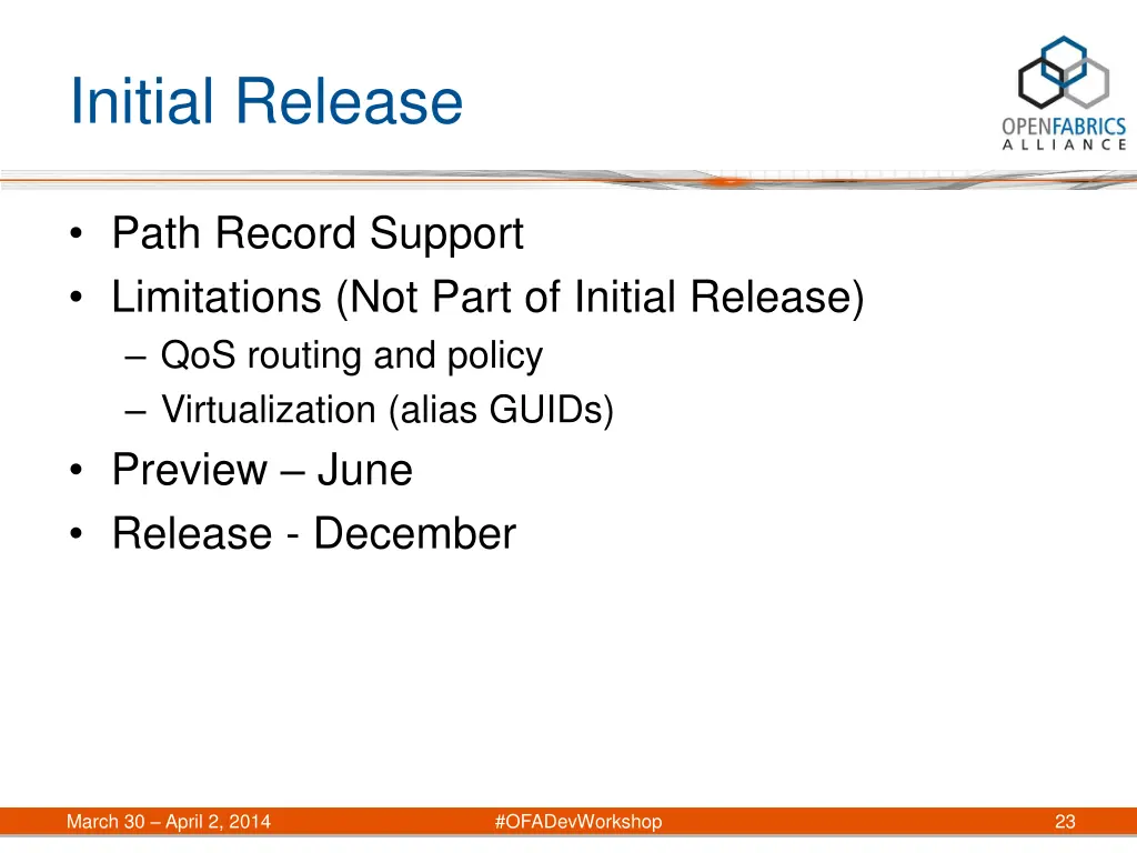 initial release