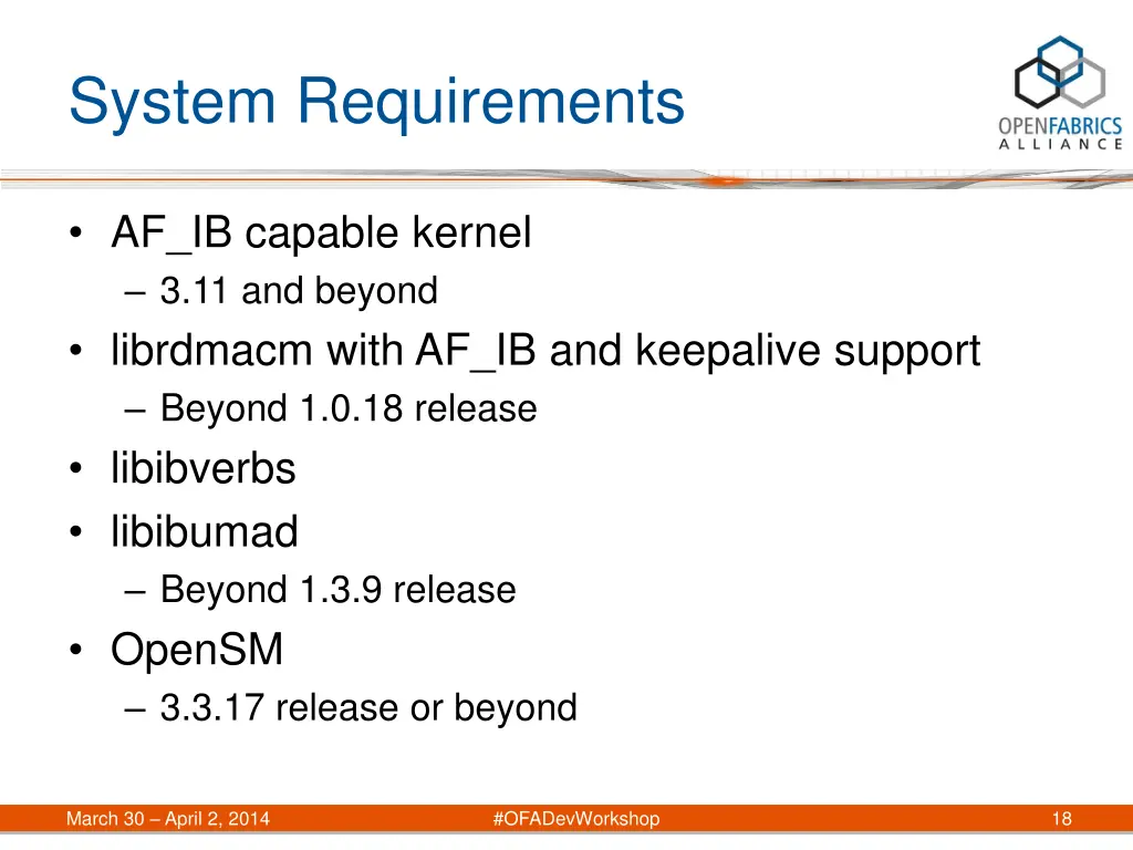 system requirements