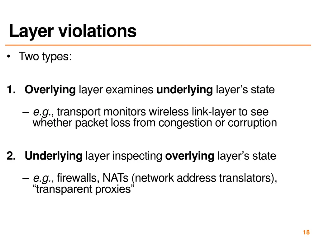 layer violations