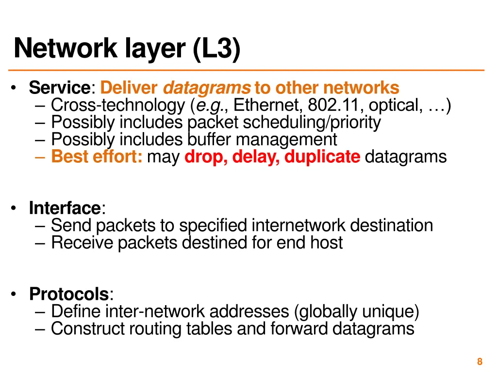 network layer l3