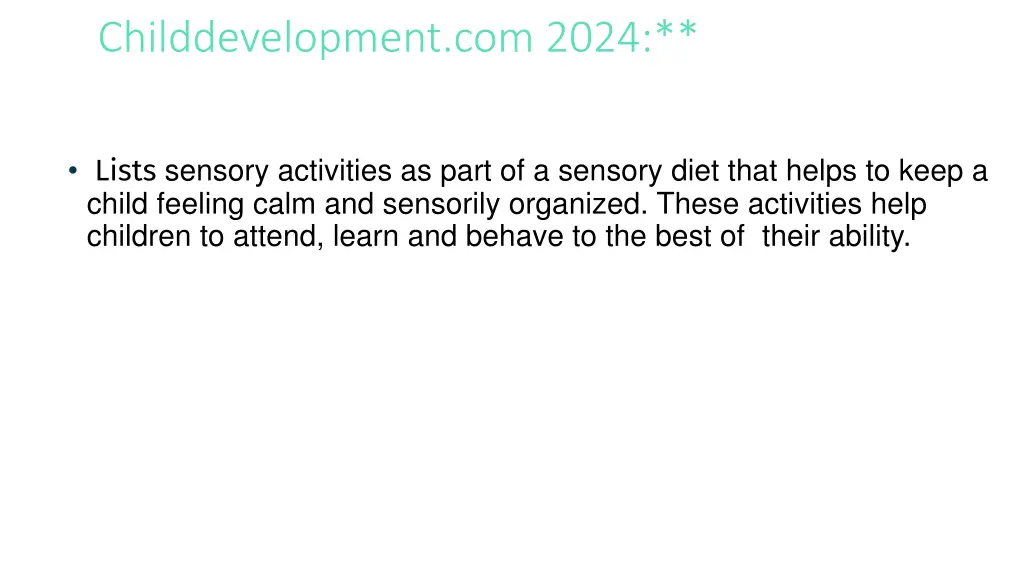 childdevelopment com 2024