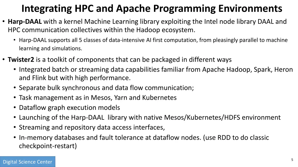 integrating hpc and apache programming
