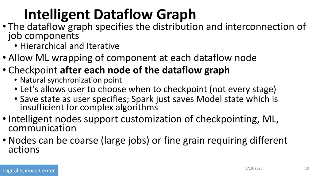 intelligent dataflow graph the dataflow graph