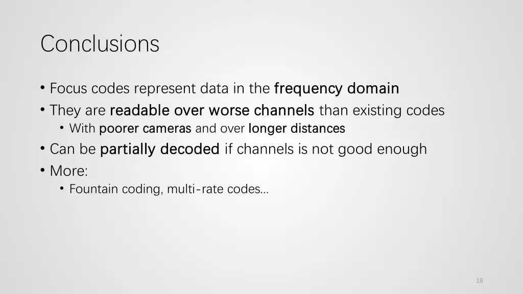 conclusions