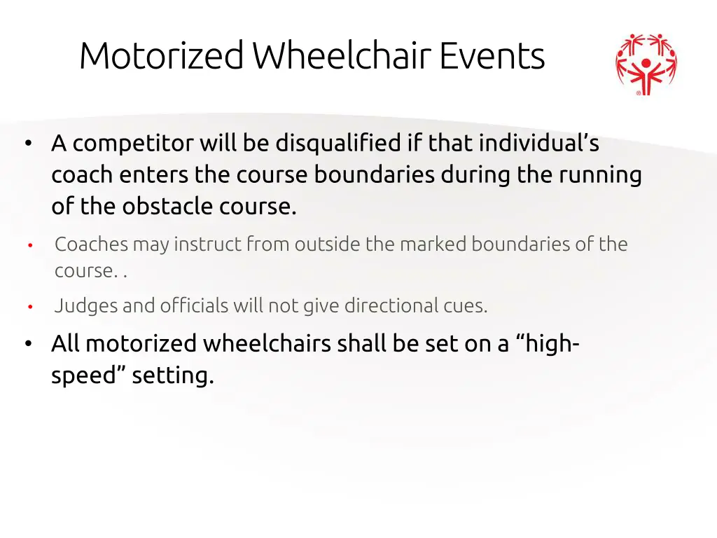 motorized wheelchair events 1