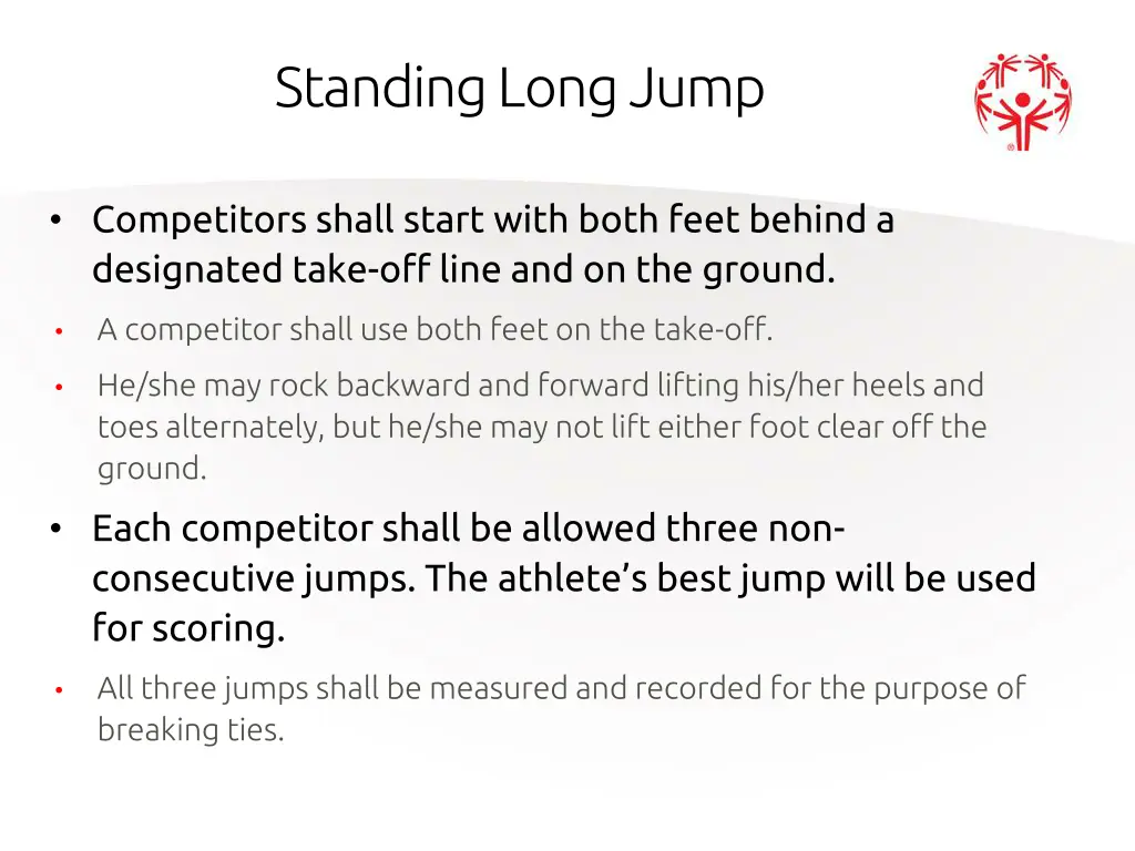 standing long jump