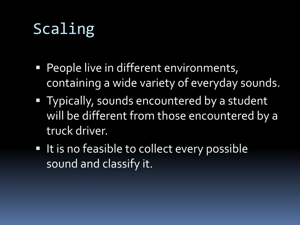 scaling