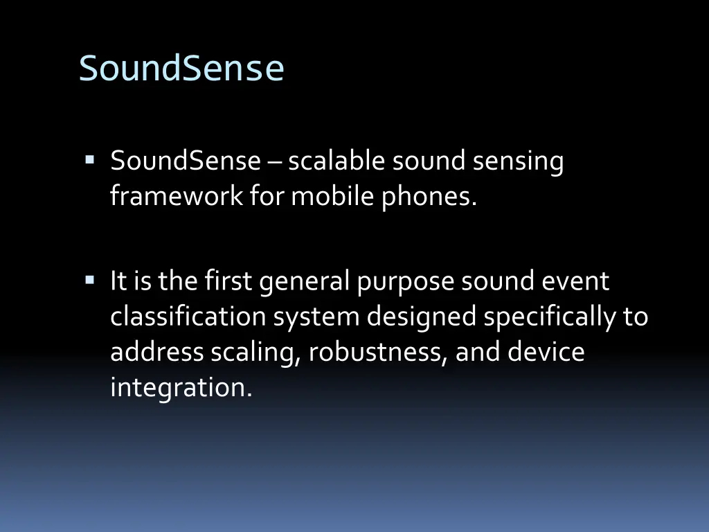 soundsense