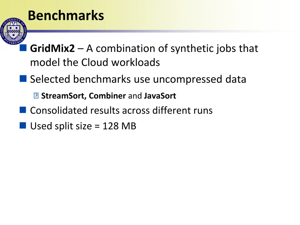 benchmarks