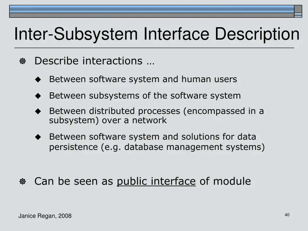 inter subsystem interface description 1